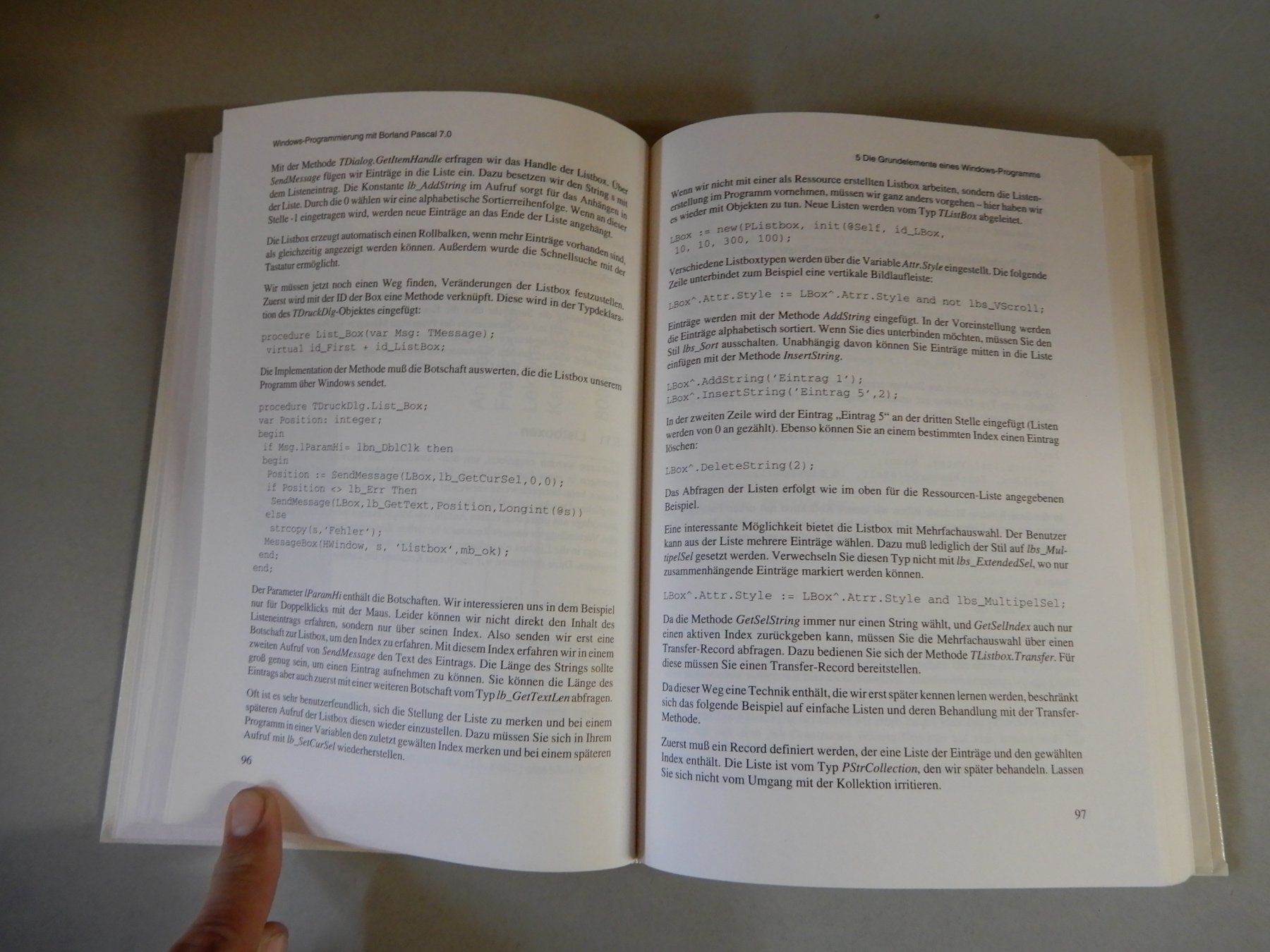 Bücher: Windows-Programmierung mit Borland Pascal 7.0 – Gebraucht aus Erstfeld von Mario_boe0 5