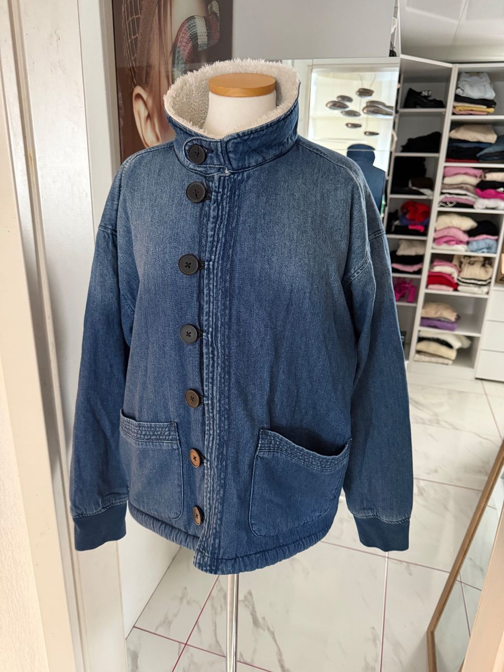 Guess Jacken: Guess Jeansjacke mit Teddyfutter, Gr. M - Winterjacke! – Gebraucht aus Arch von Aga84 1