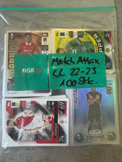 Topps Carte collezionabili: Topps Match Attax CL 22-23 100 Stück Bundle – Nuovo (secondo la descrizione) da Gisikon venduto da tradingcardsswiss