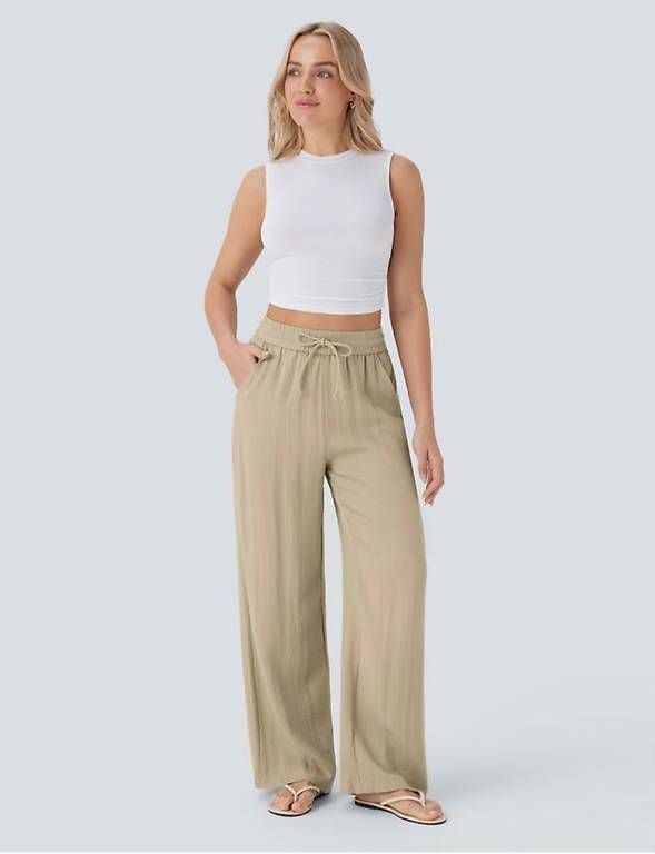 Halara Pantaloni: Freizeithose Halara beige Gr. S – Nuovo e nell'imballaggio originale da Thun venduto da Dak5
