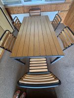 GARTENTISCH + 6 Stühle stapelbar - Praktisch Günstig TOP