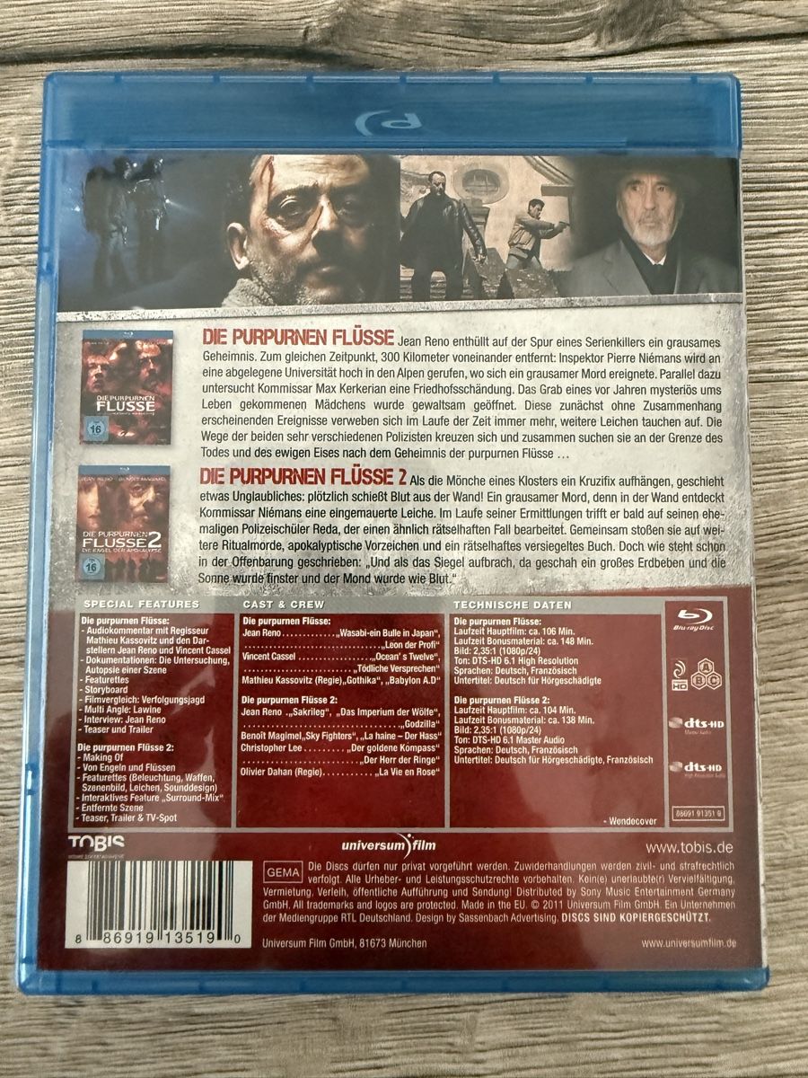 Alle DVDs: Die Purpuren Flüsse 1+2 blu ray – Neu (gemäss Beschreibung) aus Willisau von ste_sc8j 1