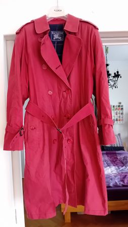 Manteau bordeaux / rouge - Burberrys - taille M - coton