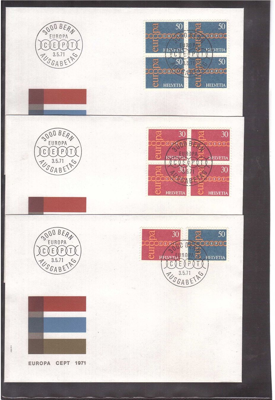 Tous les timbres: 1971 Europa FDC 4er – D'occasion à Rheinau par loxis