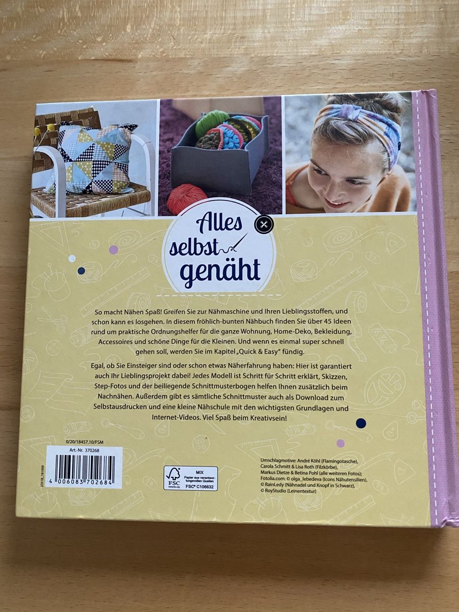 Libri: Alles selbst genäht mit Schnittmusterbogen in Originalgrösse – Usato da Schwarzenburg venduto da Michellu 1