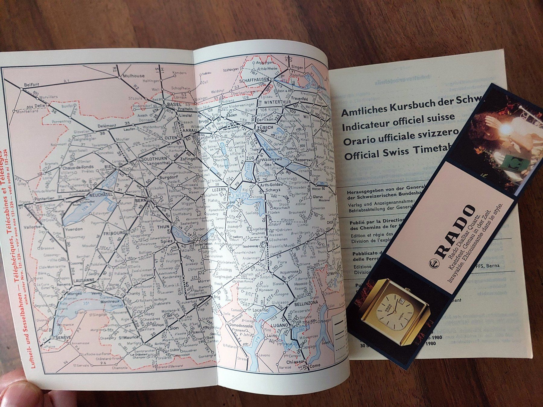 Libri: Amtliches Kursbuch Schweiz 1979/80 – Usato da Schönenwerd venduto da Steidi 1