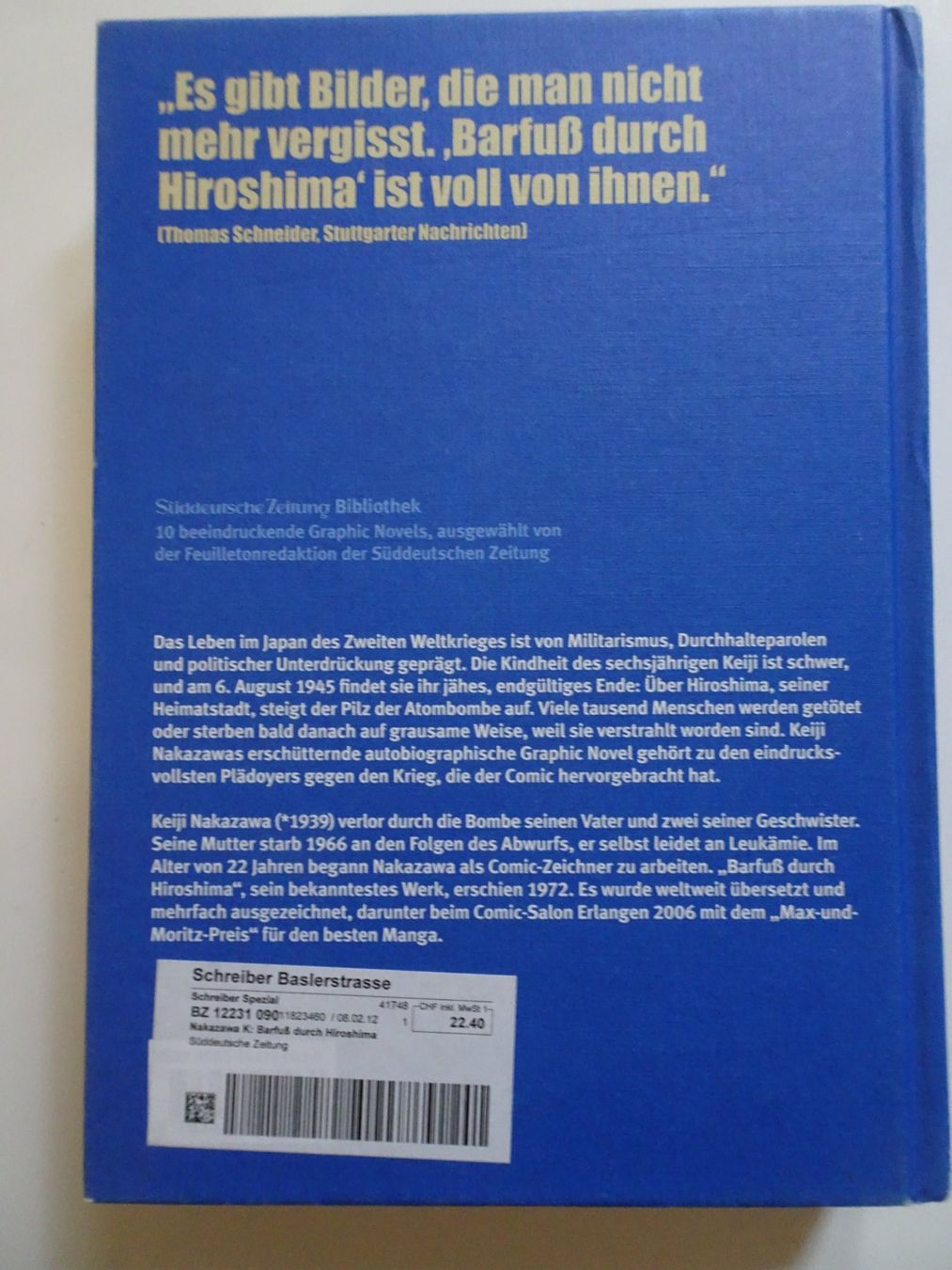 Fumetti: Barfuss durch Hiroshima Graphic Novels – Usato da Schönenwerd venduto da schnitzunddrunter 1