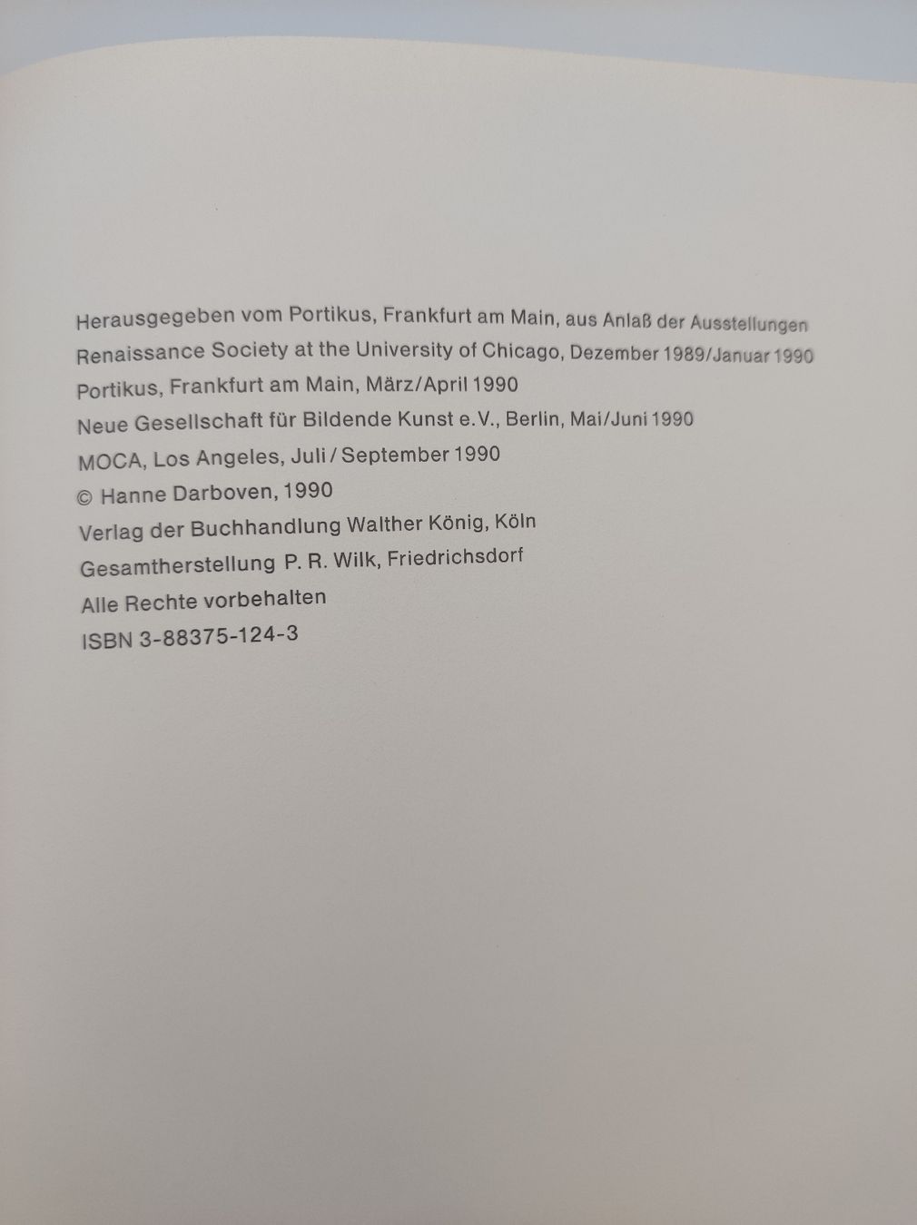 Bücher: ARTISTS BOOKS - HANNE DARBOVEN - – Gebraucht aus Goldach von Gaip 2