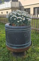 Antike Wäsche-Schleuder aus Kupfer der Marke Merker
