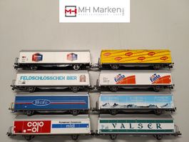 Roco 8-Teiliges Set SBB CFF FFS Schiebewandwagen DC H0 OVP