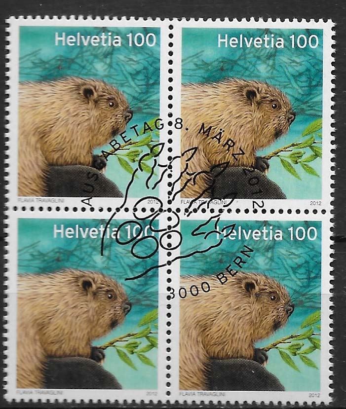 Tutti i francobolli: B1421 - Castor bloc4 1er jour – Usato da Trélex venduto da Phil_Albert