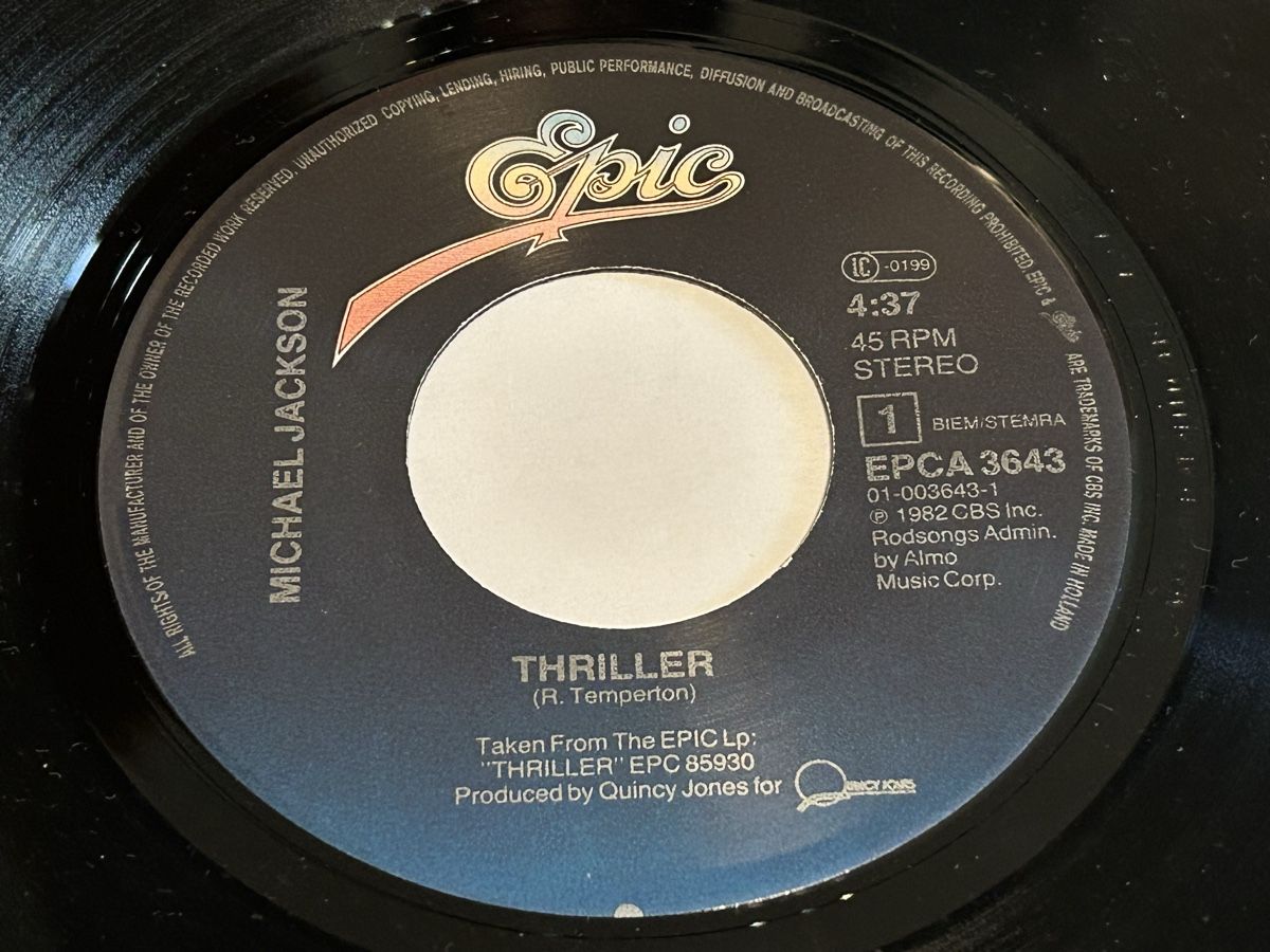 Dischi in vinile: Michael Jackson. 1983. Thriller – Usato da Faulensee venduto da Mizuno06 4
