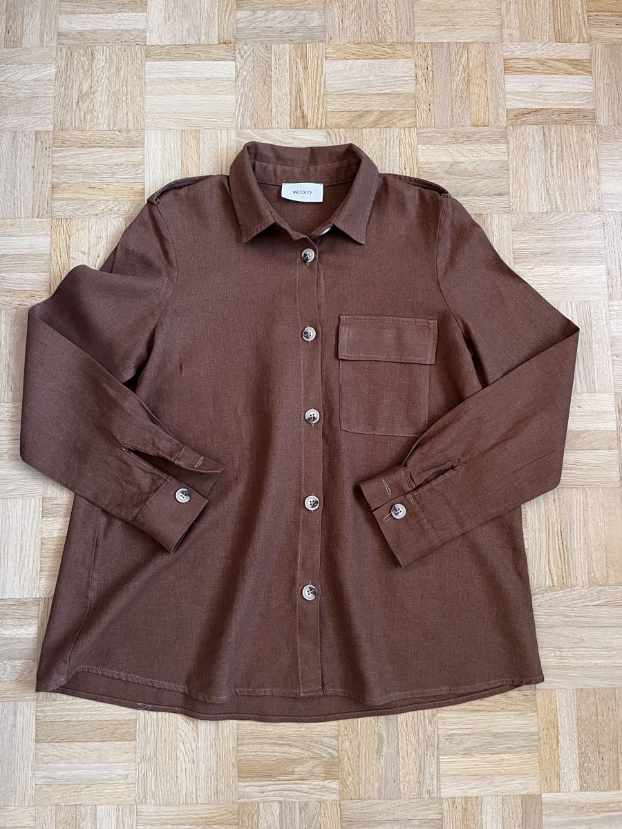 Giacche: Vicolo Leinen Jacke Braun Gr. S – Usato da Zürich venduto da Kleanthy 5