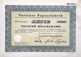 Varziner Papierfabrik, Hammermühle - 1933