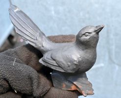 alter GUSSEISEN Vogel gartenfigur etc B