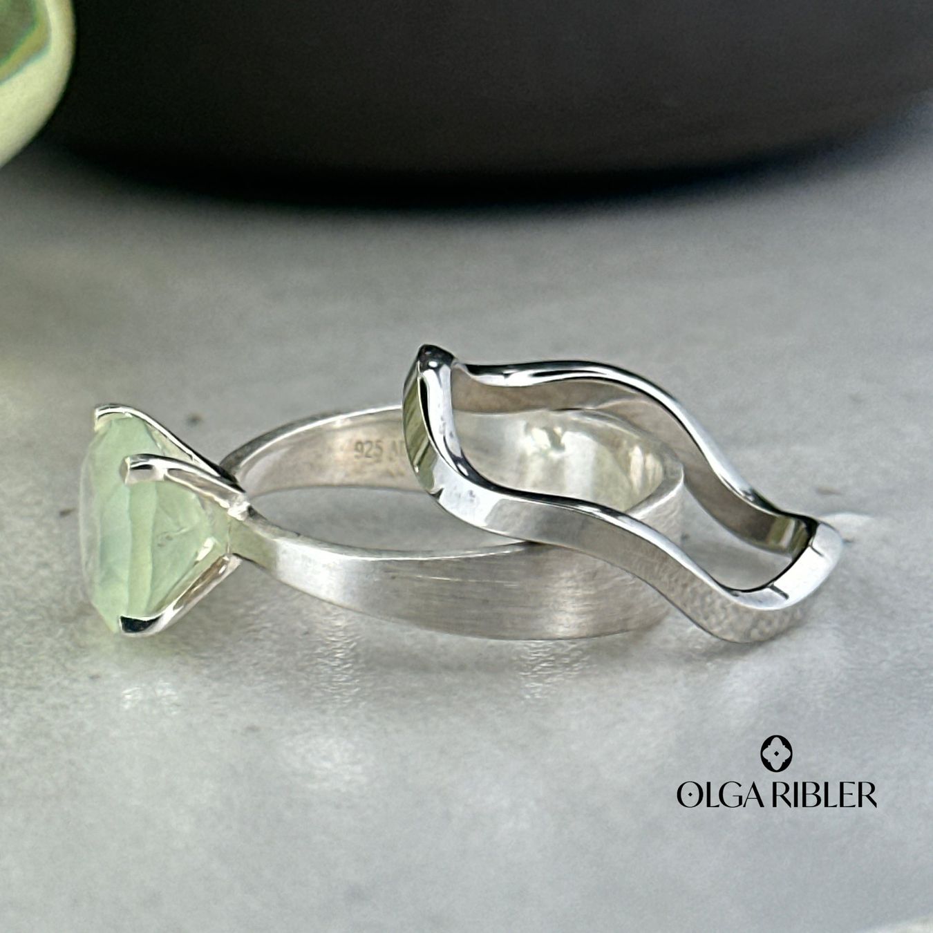 Olga Ribler Anelli: Ring SET Edelstahl & Silber Grösse 62 – Nuovo (secondo la descrizione) da Luzern venduto da Schmuckoutlet 5