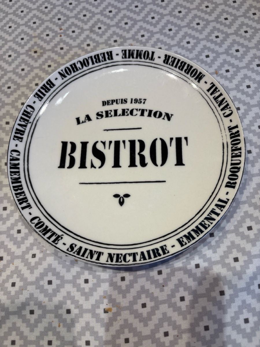 Assiettes: Assiette à Fromage décorative style bistrot set  – Neuf avec emballage d'origine à Ste- Croix par boutondor64 3
