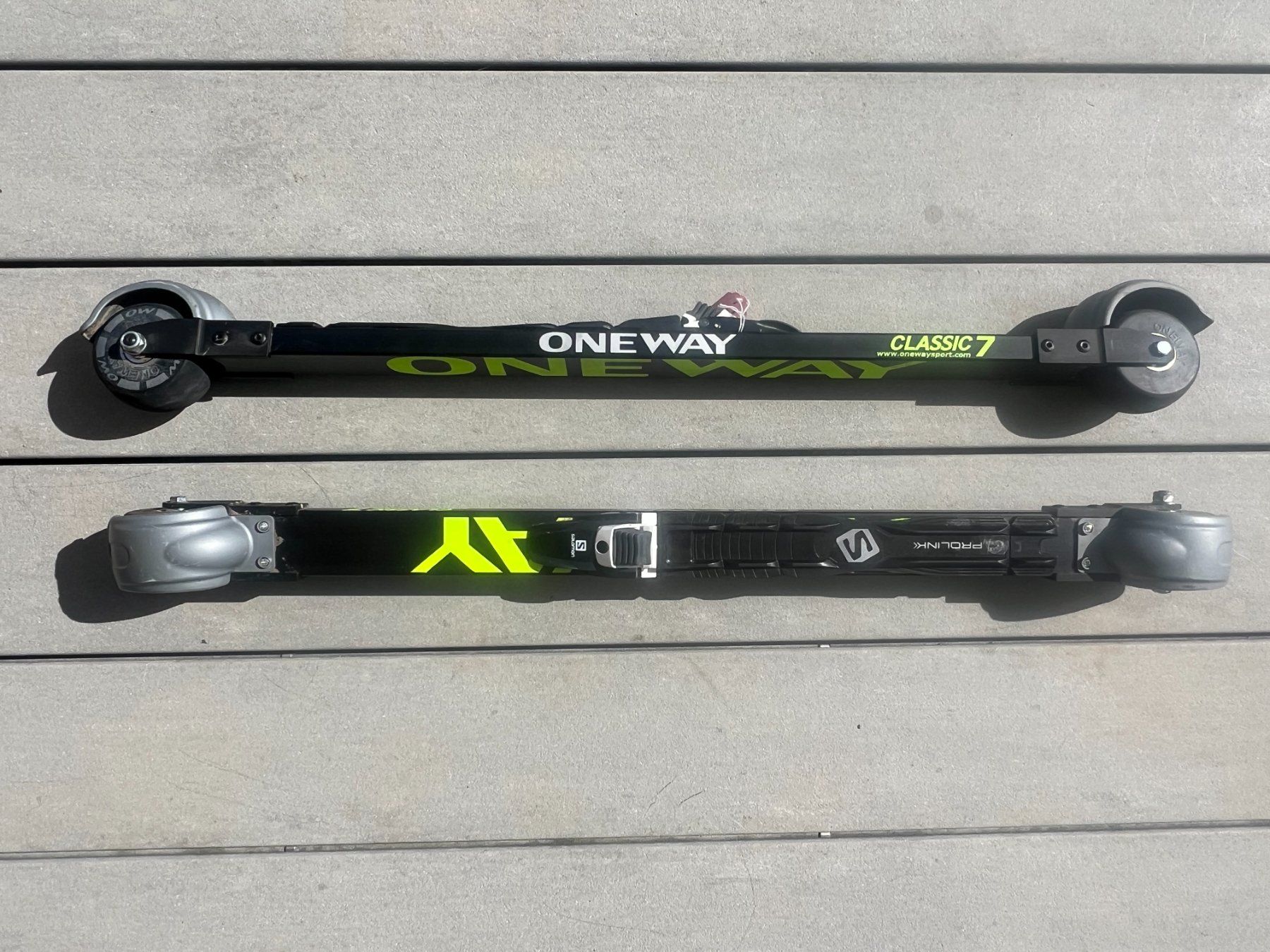 Sci: Set ski roues, bâtons et chaussures – Usato da Vuadens venduto da Sophie81