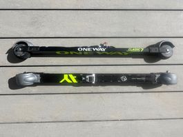 Set ski roues, bâtons et chaussures