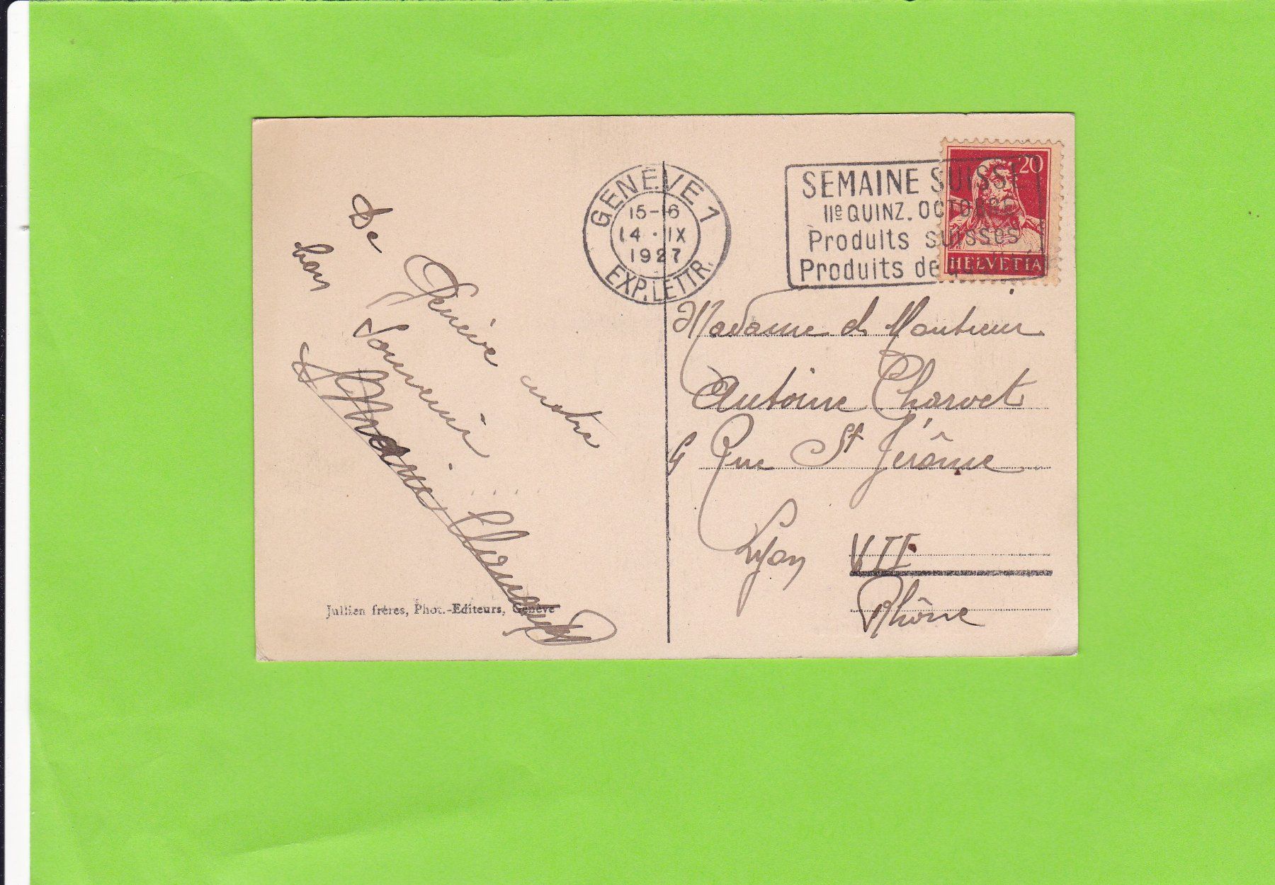 Cartoline postali: Genève – Usato da St. Peterzell venduto da neckertal 1