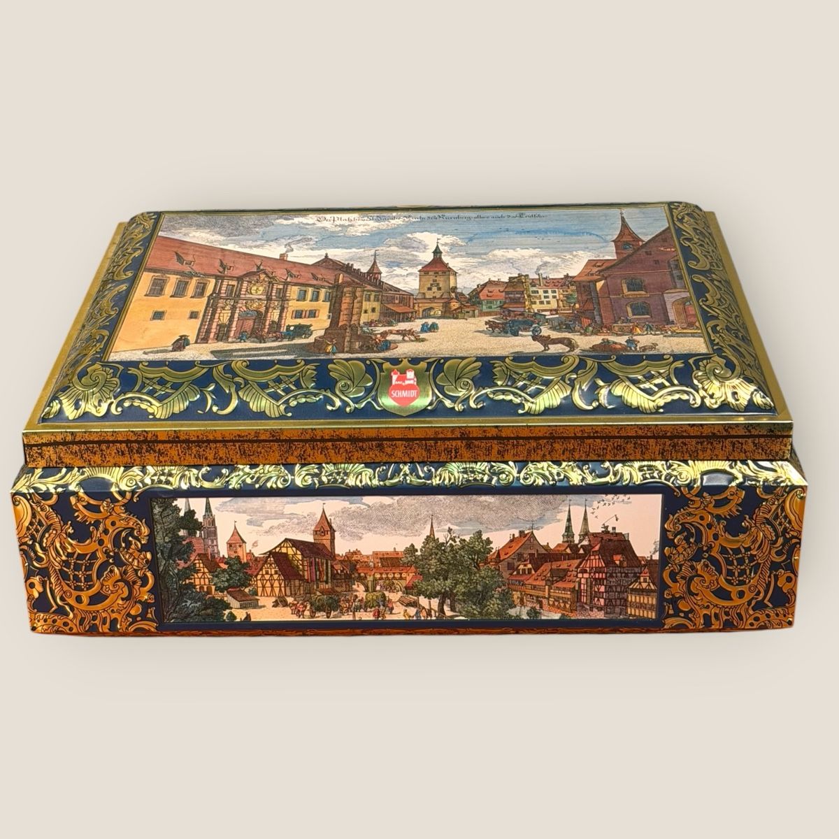 Dosen: Vintage Schmidt Tea Tin Box - Autumn Decoration – Gebraucht aus Lausanne von vas_cdb2
