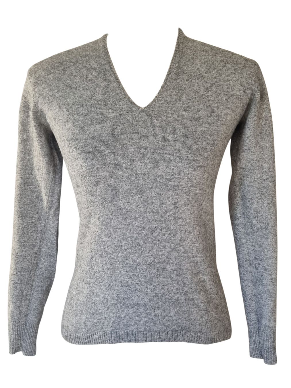 Pullover & Sweatshirts: KASCHMIR Pullover 100% Cashmere Grau V-Ausschnitt Gr.S – Gebraucht aus Champlan von acr_kkd5