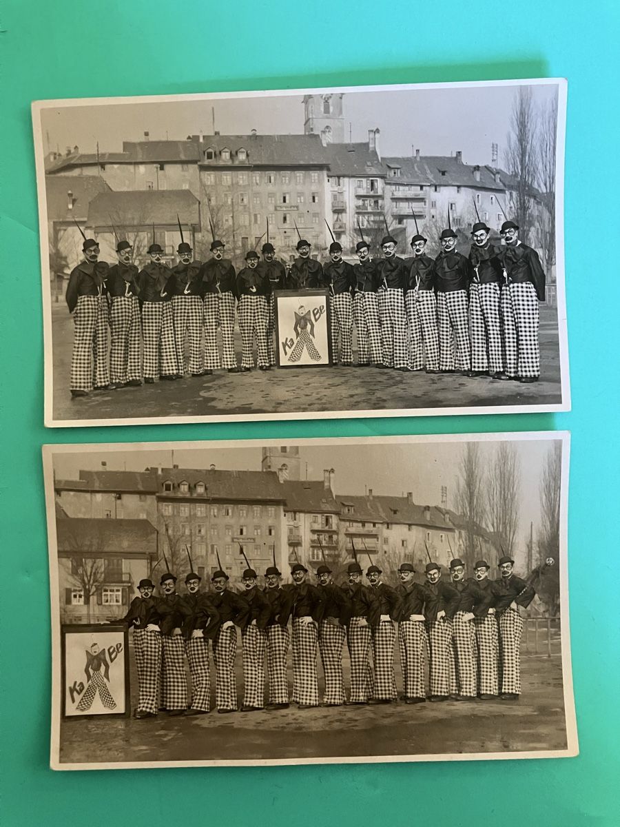 Ansichtskarten: Zwei Alte Ansichtskarten Clown-Gruppe Olten – Gebraucht aus Bauma von Baumer71