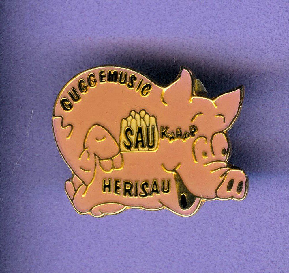 Placchette & Badge: Guggemusig  SAUKNAPP  Herisau – Usato da Winterthur venduto da Sammleroase