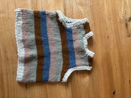 Stricktop mit Streifen, Grösse S, handmade