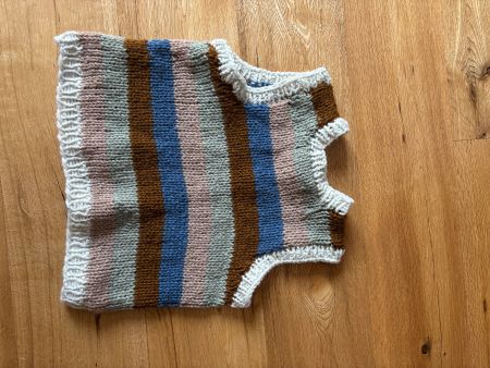 Stricktop mit Streifen, Grösse S, handmade