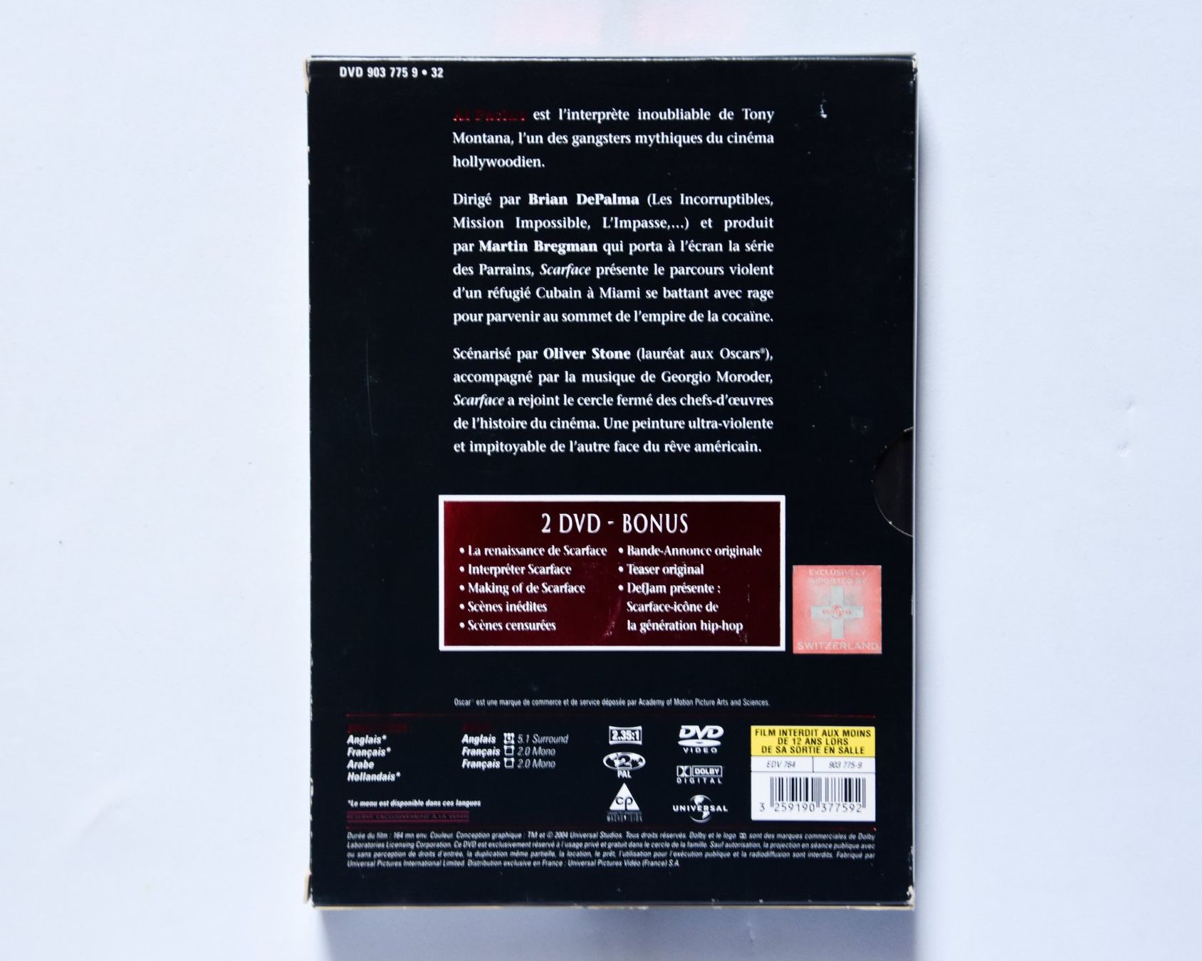 Tutti i DVDs: Scarface (édition spéciale 2 DVD) – Usato da Belmont-sur-Yverdon venduto da bichet02 1