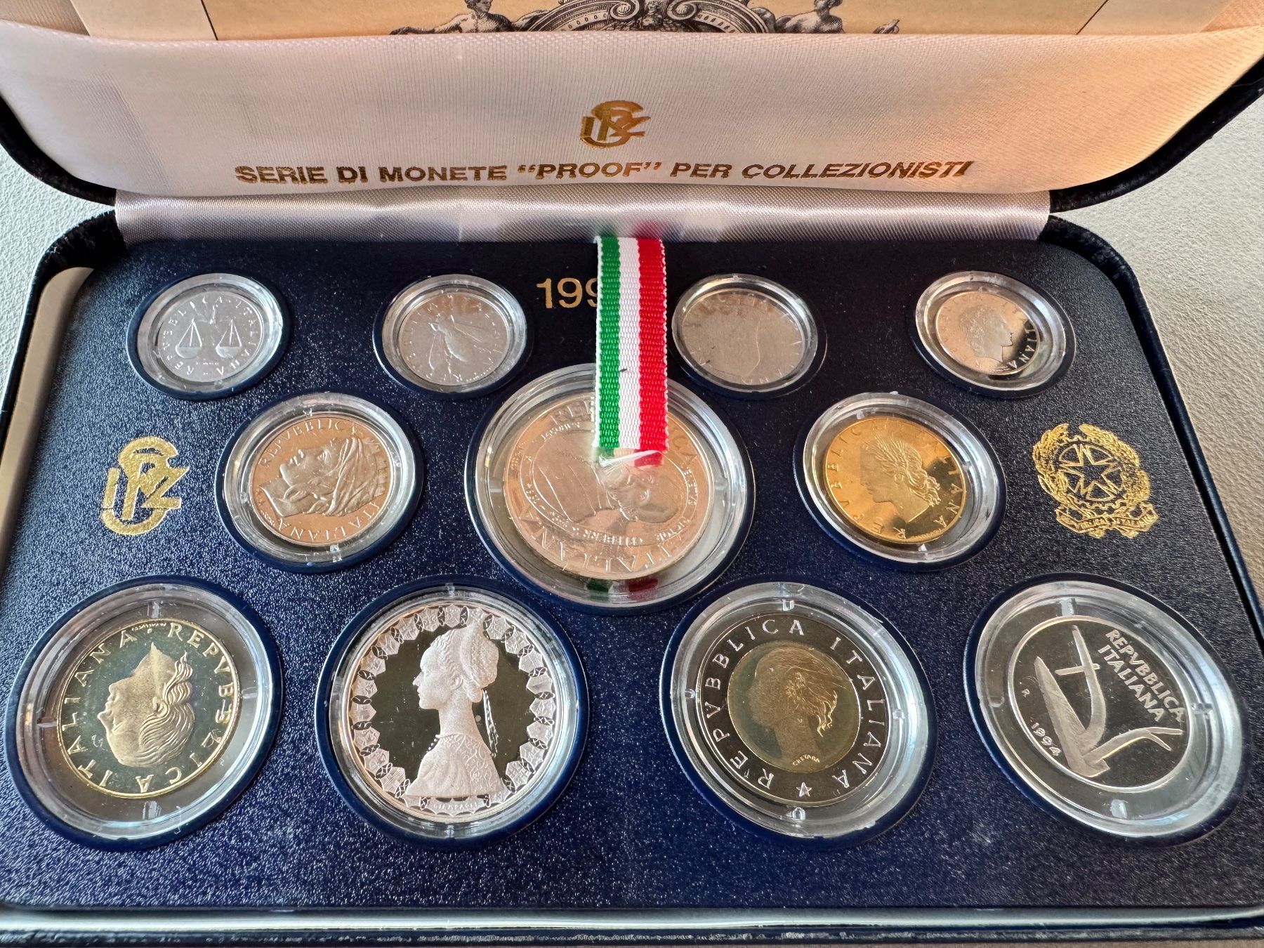 Tutti le monete: Italien Münzsatz 1994 - Proof – Nuovo (secondo la descrizione) da Meilen venduto da coins4sale 4