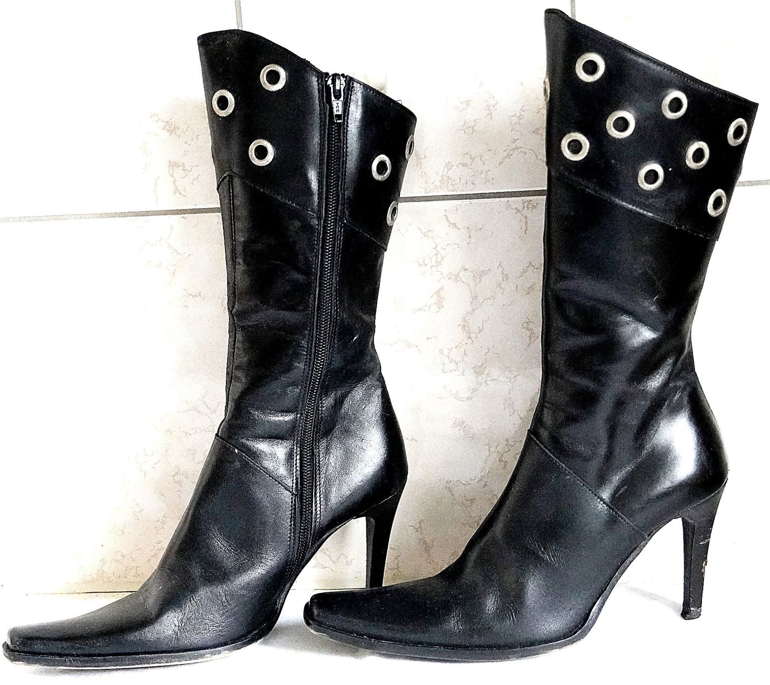 Scarpe da donna: Damenstiefel Leder hohe Absätze 36 – Usato da Baar venduto da 2cvbaar 1