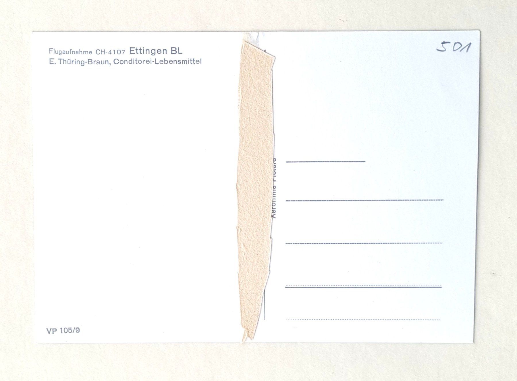 Cartoline postali: Ettingen - Flugaufnahme – Usato da Rothrist venduto da RROENK 1