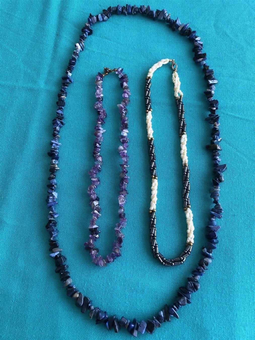Catenine: LOT wunderschöne echte Steinketten 3.Stk – Usato da Steinhausen venduto da Super05 6