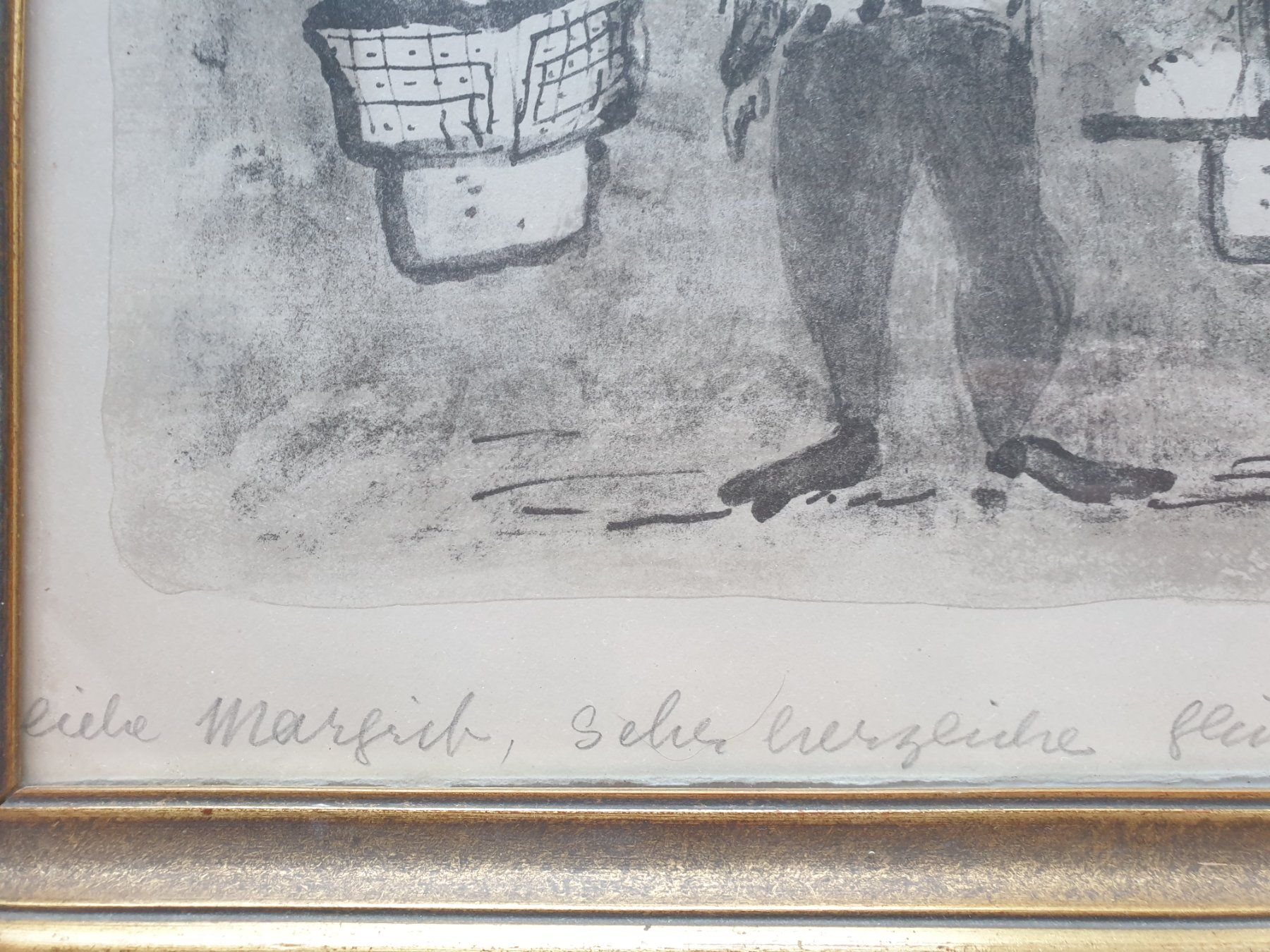 Grafica & Litografie: Lithographie mit Widmung / Ernst Morgenthaler – Usato da Zürich venduto da B-Rock 4