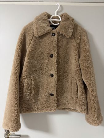 Damen Teddyjacke ONLY beige Grösse M