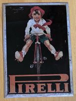 Enseigne publicitaire Pirelli en métal - réplique vintage