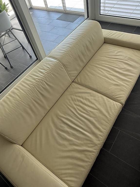 Divani: Echt-Ledersofa beige – Usato da Sissach venduto da mojo23 2