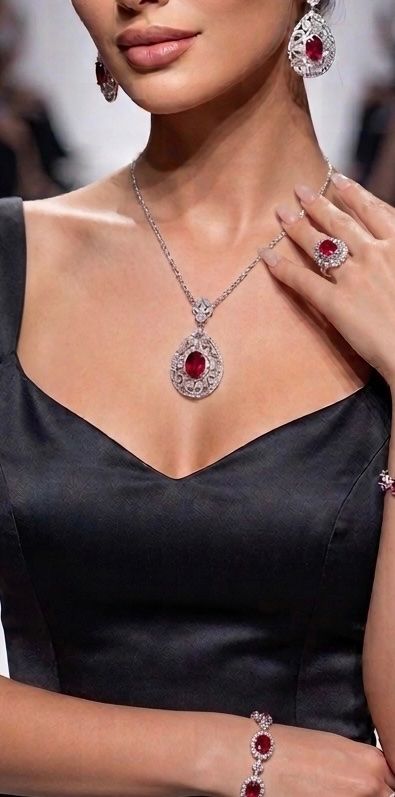Catenine: Collier Princesse de feu – Nuovo e nell'imballaggio originale da St-Maurice venduto da Sandrinette123 4