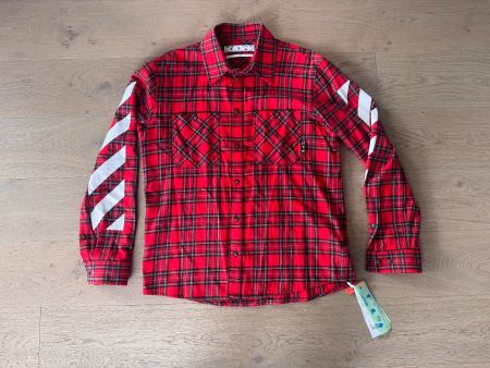 Off-White Kariertes Flanellhemd XL