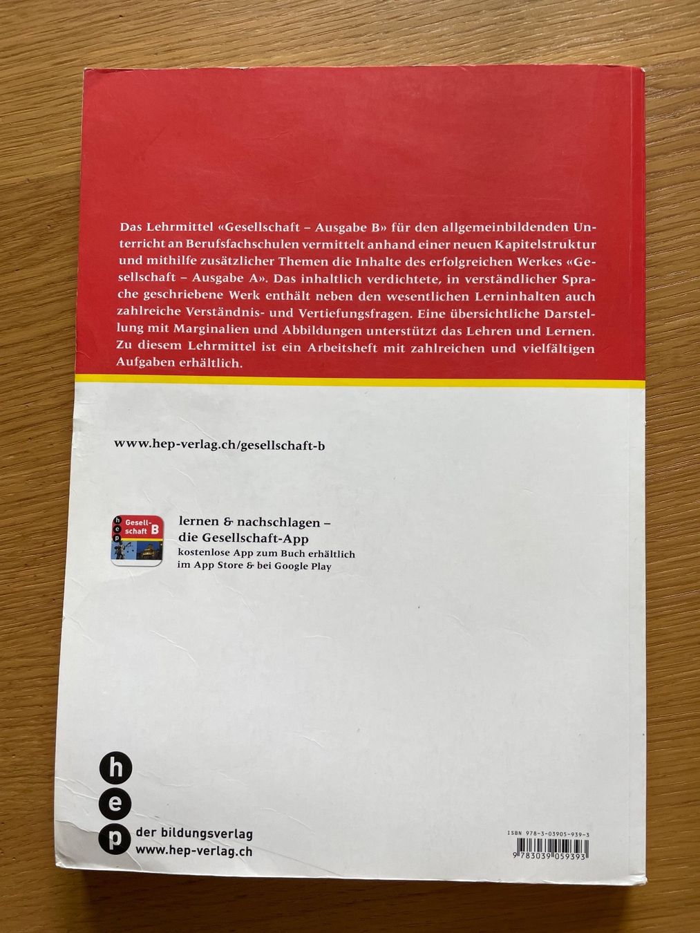 Livres: Gesellschaft Ausgabe B – D'occasion à Oberkirch LU par LoVelo3 1