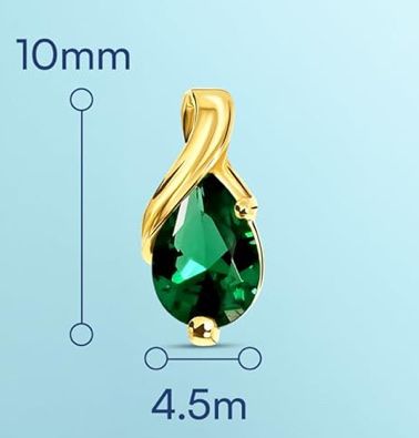 Ohrringe & -stecker: Ohrringe aus Gold und Smaragd 1ct. – Neu und originalverpackt aus Hemmental von BlingBling1 2