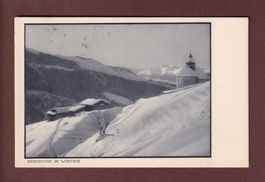 GRAUBÜNDEN - Bergdorf im Winter - 1918