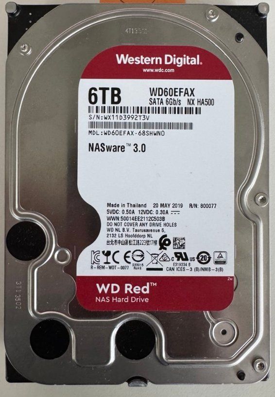 Western Digital Dischi rigidi: 6TB HDD Drive Speicher WD60EFAX – Usato da Schliern b. Köniz venduto da Soundzzz