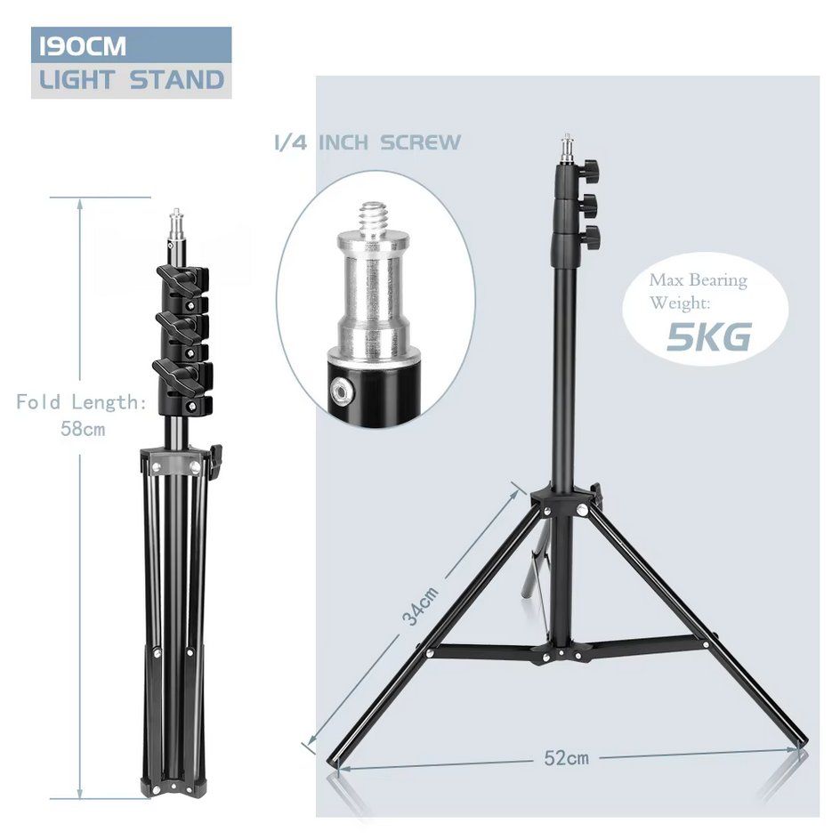 Seggioloni: Stativ 190cm hoch schwarz – Nuovo e nell'imballaggio originale da St. Niklausen OW venduto da LED-Shop