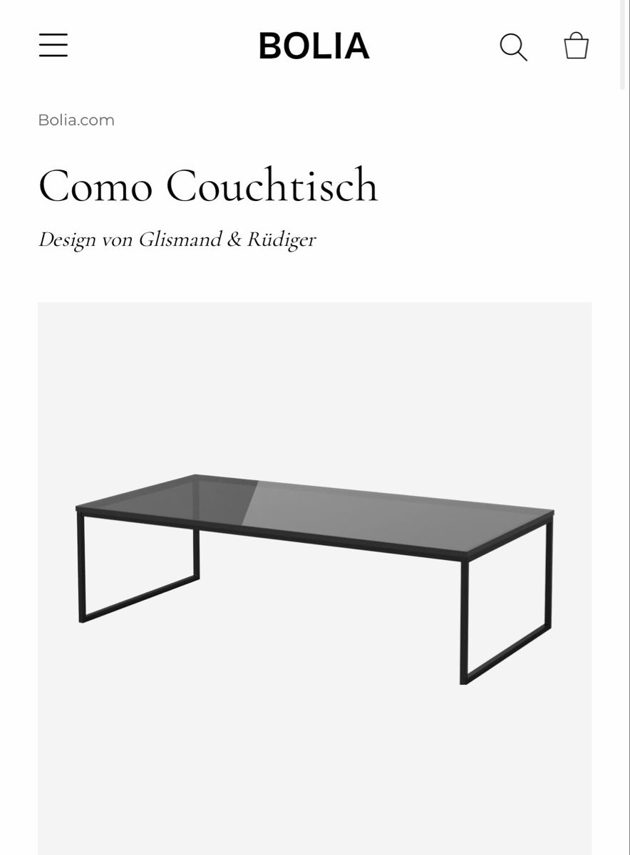 Bolia Tavoli: Bolia Como Design Couchtisch – Usato da Reinach BL venduto da LeaR 1