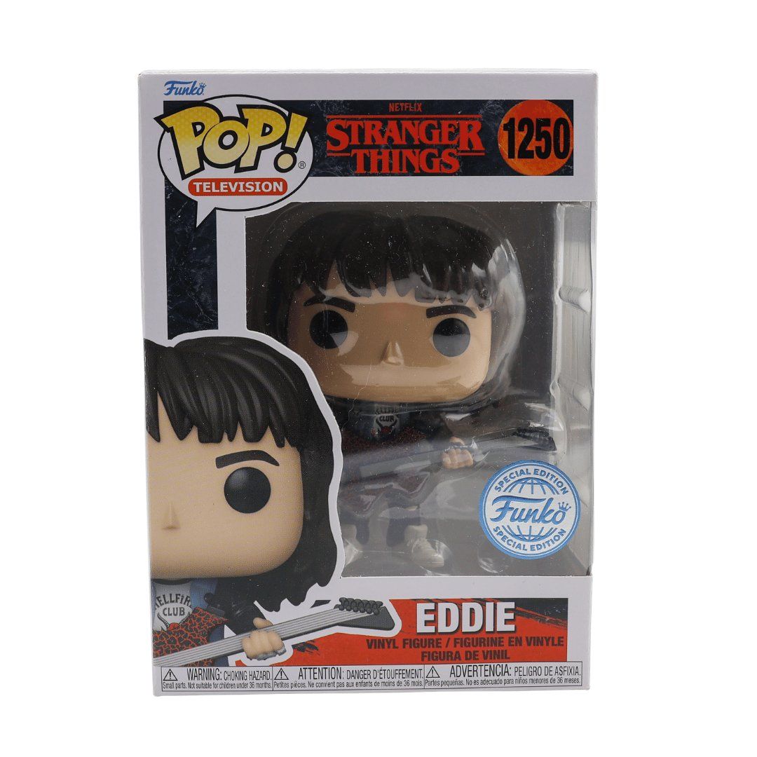 Funko Statuette: Eddie #1250 Funko POP Television Stranger Things – Nuovo e nell'imballaggio originale da Paudex venduto da dindeboy