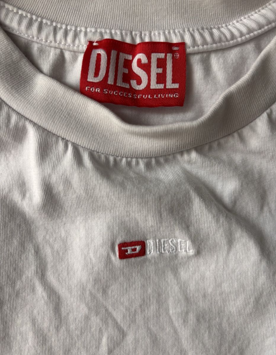Diesel T-Shirts: Diesel T-Shirt weiss Gr. M – Gebraucht aus Meierskappel von Mial_2 1