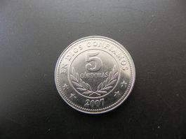 Nicaragua 5 Cordobas 2007